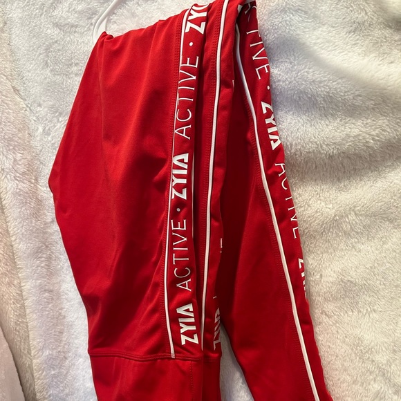 Red Logo stripe Light n Tight Hi-Rise Legging 28” - Picture 1 of 1